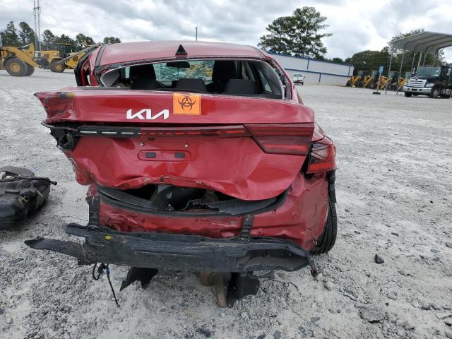 3KPF24AD3NE457588 - 2022 KIA FORTE FE RED photo 6