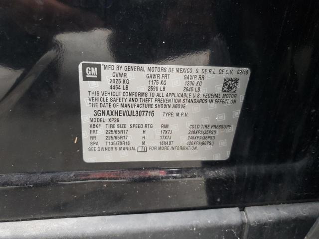 3GNAXHEV0JL307716 - 2018 CHEVROLET EQUINOX LS Qara foto 13