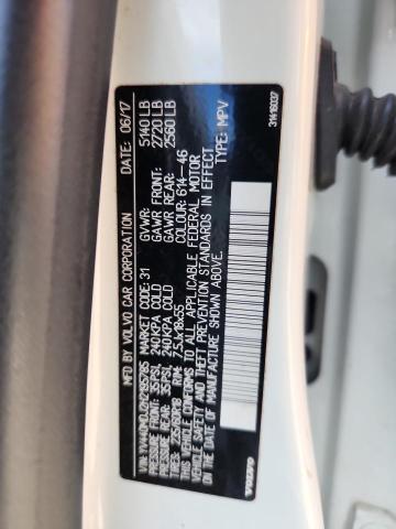 YV440MDJ2H2195785 - 2017 VOLVO XC60 T5 WHITE photo 12