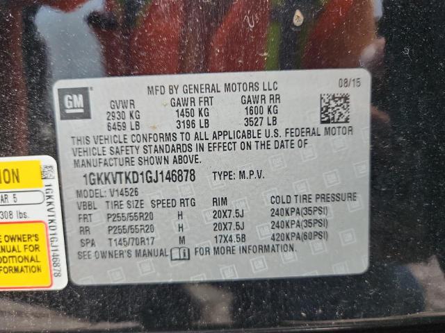 1GKKVTKD1GJ146878 - 2016 GMC ACADIA DENALI 黑色 照片 13