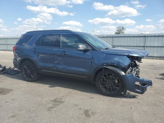 1FM5K7D89KGA44366 - 2019 FORD EXPLORER XLT Көк фото 4