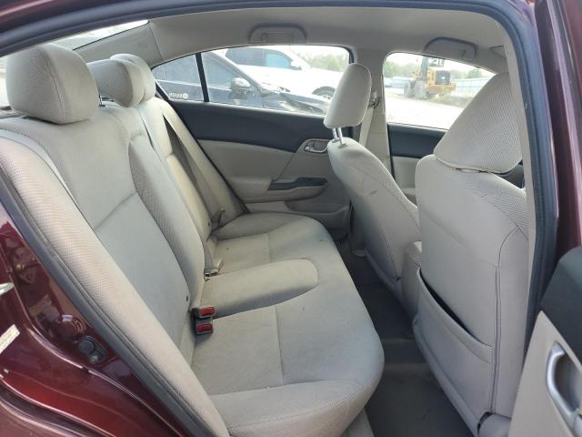 19XFB2F50CE104891 - 2012 HONDA CIVIC LX RED photo 10