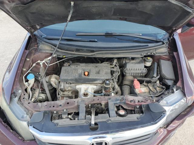 19XFB2F50CE104891 - 2012 HONDA CIVIC LX RED photo 11