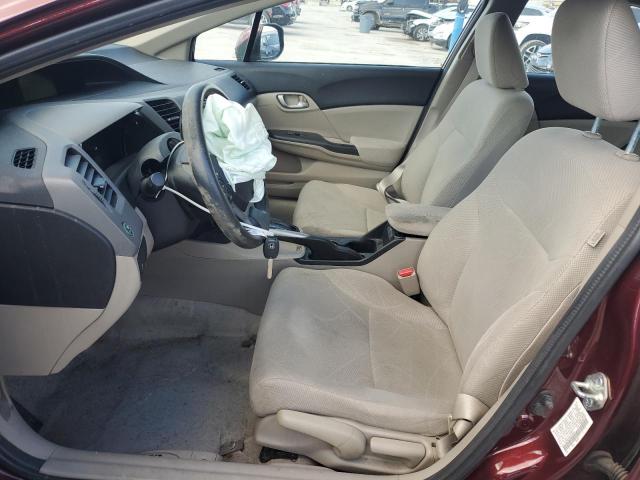 19XFB2F50CE104891 - 2012 HONDA CIVIC LX RED photo 7