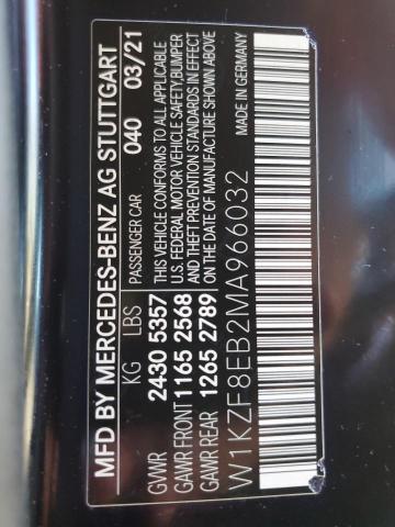 W1KZF8EB2MA966032 - 2021 MERCEDES-BENZ E 350 4MATIC BLACK photo 12