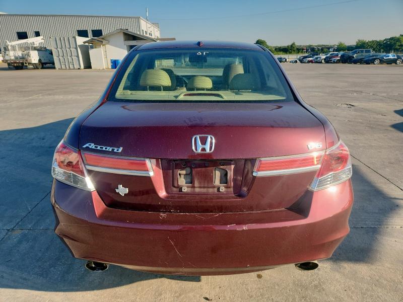 1HGCP3F89CA040195 - 2012 HONDA ACCORD EXL MAROON photo 6