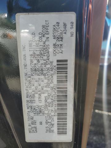 5TBBT44153S345822 - 2003 TOYOTA TUNDRA ACCESS CAB SR5 BLACK photo 12