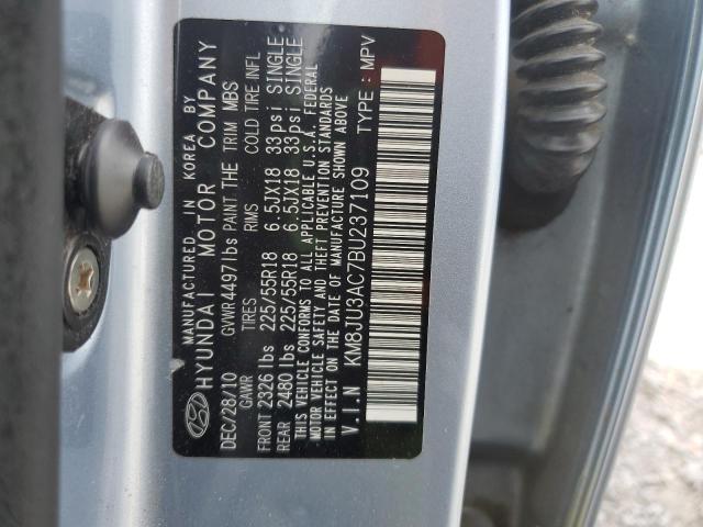 KM8JU3AC7BU237109 - 2011 HYUNDAI TUCSON GLS ლურჯი ფოტო 12