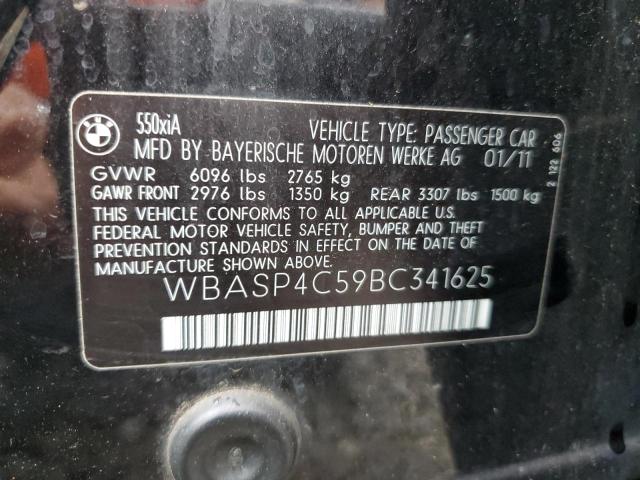 WBASP4C59BC341625 - 2011 BMW 550 XIGT Schwarz Foto 12