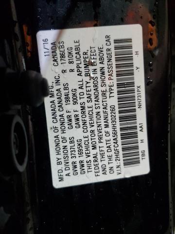 2HGFC4A56HH302260 - 2017 HONDA CIVIC LX Qara foto 13