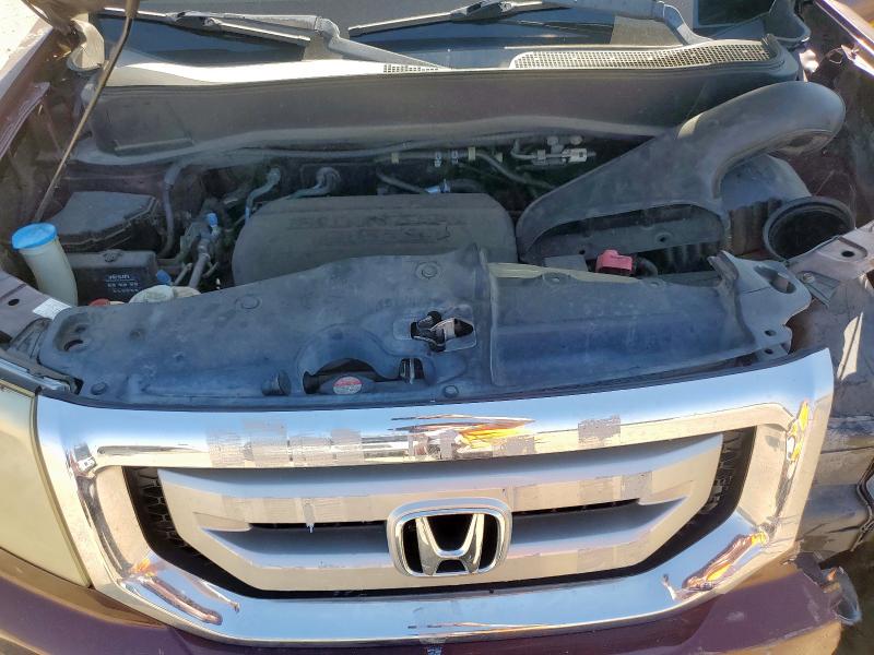 5FNYF3H46BB051484 - 2011 HONDA PILOT EX MAROON photo 11