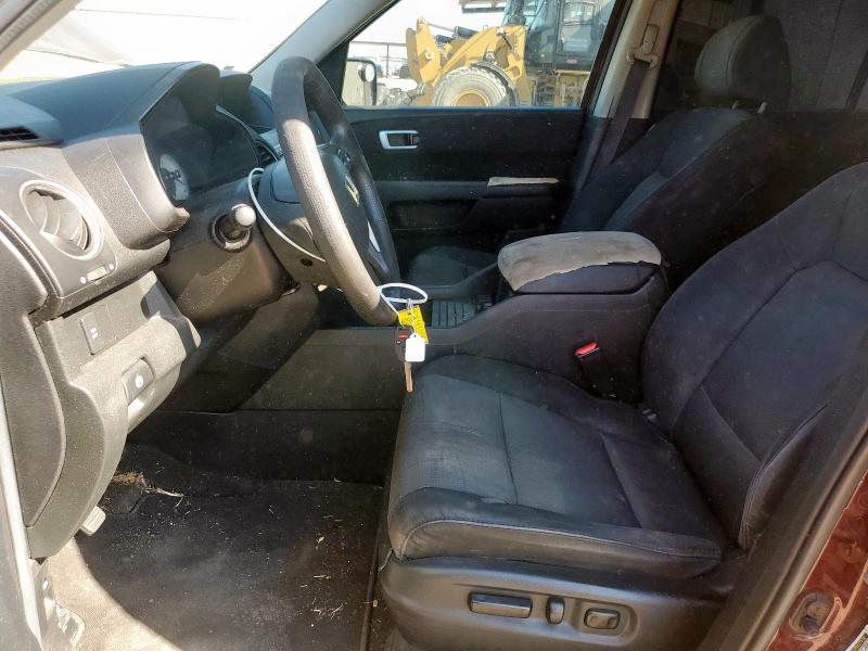 5FNYF3H46BB051484 - 2011 HONDA PILOT EX MAROON photo 7