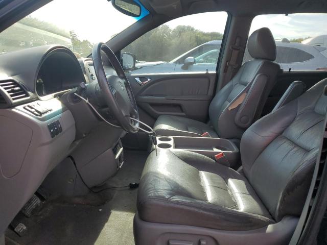 5FNRL3H91AB032784 - 2010 HONDA ODYSSEY TOURING BLUE photo 7