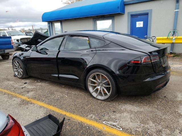 5YJSA1E69NF477754 - 2022 TESLA MODEL S BLACK photo 2