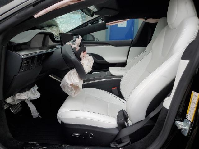 5YJSA1E69NF477754 - 2022 TESLA MODEL S BLACK photo 7