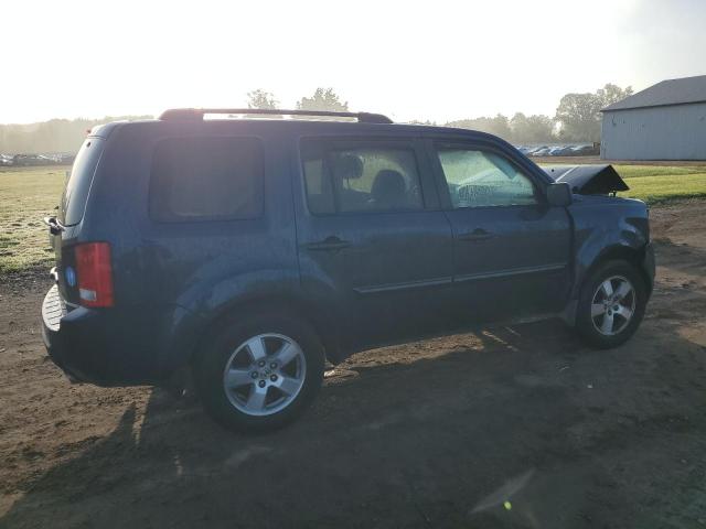 5FNYF48539B032366 - 2009 HONDA PILOT EXL BLUE photo 3