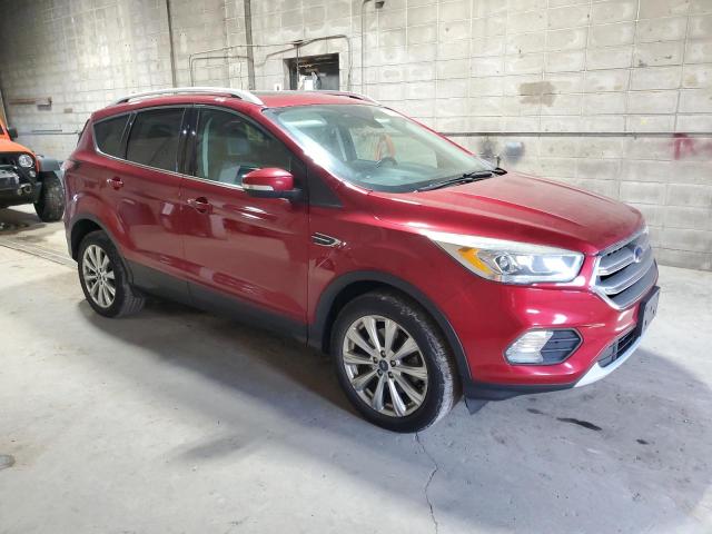 1FMCU9JD3HUC13970 - 2017 FORD ESCAPE TITANIUM BURGUNDY photo 4