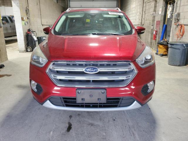 1FMCU9JD3HUC13970 - 2017 FORD ESCAPE TITANIUM BURGUNDY photo 5