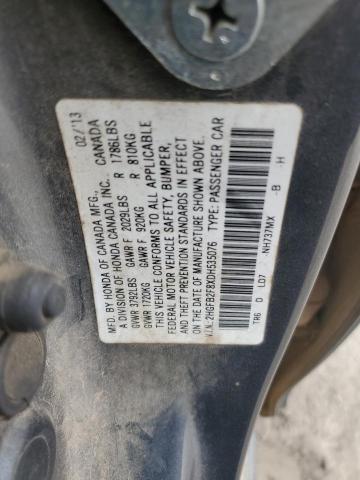2HGFB2F8XDH535076 - 2013 HONDA CIVIC EX CHARCOAL photo 12