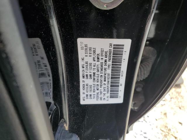 1HGCR2F35HA162097 - 2017 HONDA ACCORD LX BLACK photo 12