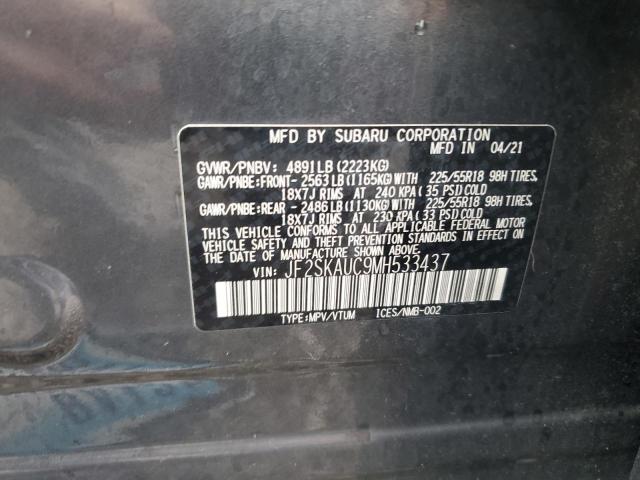 JF2SKAUC9MH533437 - 2021 SUBARU FORESTER LIMITED 灰色 照片 13