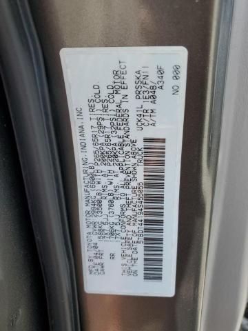 5TBDT44194S455055 - 2004 TOYOTA TUNDRA DOUBLE CAB SR5 CHARCOAL photo 12