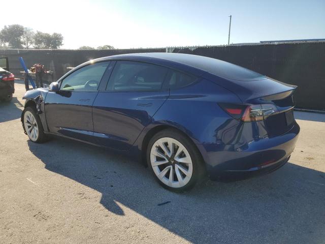 5YJ3E1EA9PF587302 - 2023 TESLA MODEL 3 Niebieski zdjęcie 2