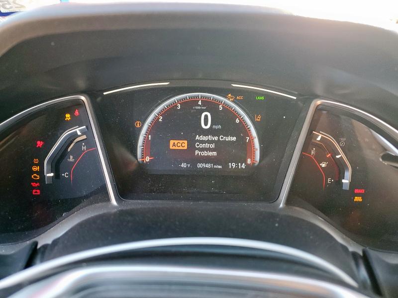 2HGFC2E89KH593417 - 2019 HONDA CIVIC SPORT Қызыл фото 9