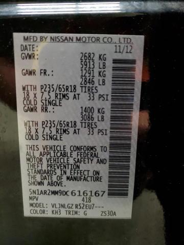 5N1AR2MM9DC616167 - 2013 NISSAN PATHFINDER S Чорний фото 13