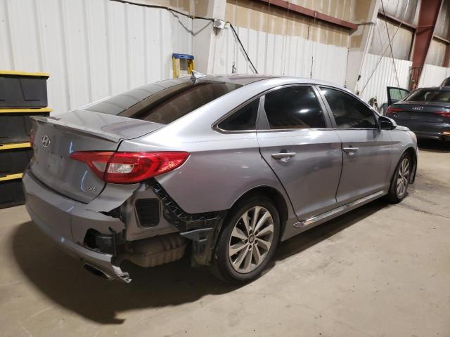5NPE34AF1FH036931 - 2015 HYUNDAI SONATA SPORT GRAY photo 3