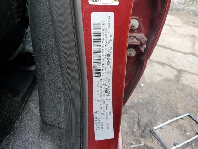 1C6RRFFG2KN704539 - 2019 RAM 1500 BIG HORN/LONE STAR MAROON photo 12