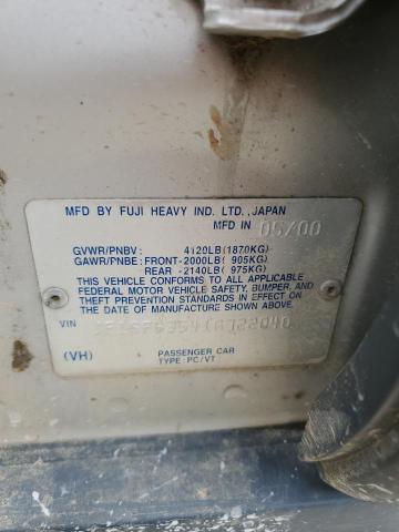 JF1SF63541G722040 - 2001 SUBARU FORESTER L Brązowy zdjęcie 13