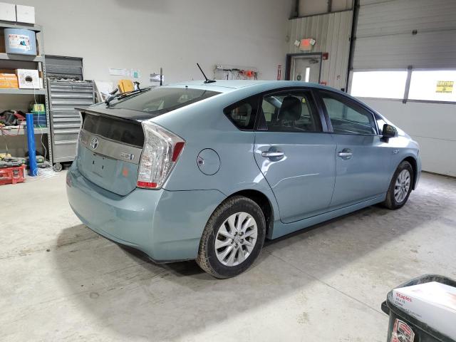 JTDKN3DP6E3053617 - 2014 TOYOTA PRIUS PLUG Mavi fotoğraf 3