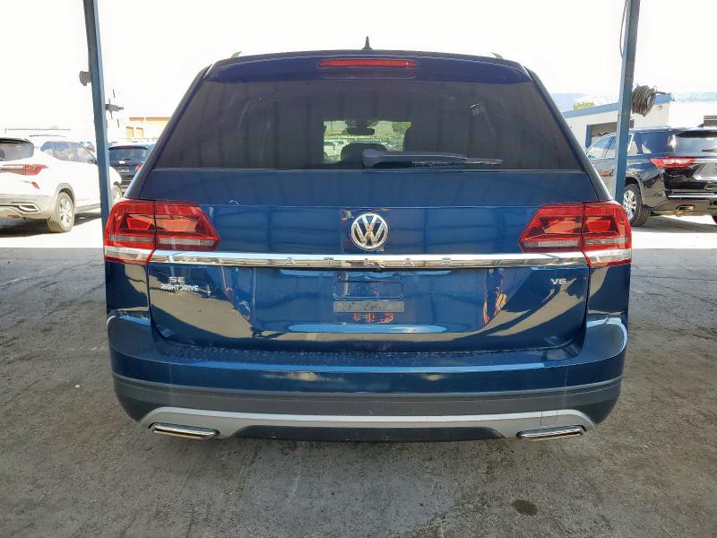1V2WR2CA7KC568472 - 2019 VOLKSWAGEN ATLAS SE Синий фото 6