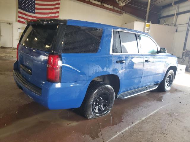 1GNSKDEC1JR323393 - 2018 CHEVROLET TAHOE POLICE Bleu photo 3