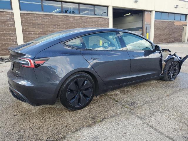 5YJ3E1EB9RF755306 - 2024 TESLA MODEL 3 ნაცრისფერი ფოტო 3