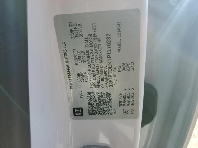 1GCPTDEK1P1170282 - 2023 CHEVROLET COLORADO Z71 WHITE photo 13