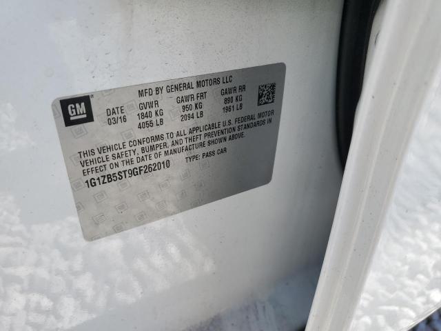 1G1ZB5ST9GF262010 - 2016 CHEVROLET MALIBU LS Ağ foto 13