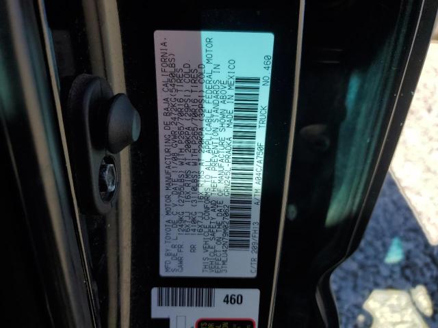 3TMLU42N79M027062 - 2009 TOYOTA TACOMA DOUBLE CAB 黑色 照片 12