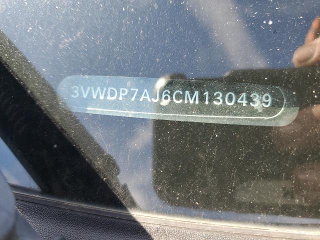 3VWDP7AJ6CM130439 - 2012 VOLKSWAGEN JETTA SE رمادي صورة 12