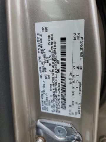 5LMTJ2AH9FUJ15555 - 2015 LINCOLN MKC Бежевий фото 13