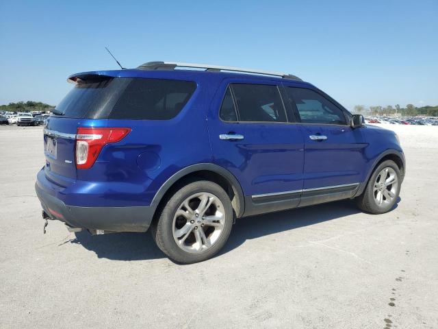 1FM5K8F81EGB15065 - 2014 FORD EXPLORER LIMITED أزرق صورة 3