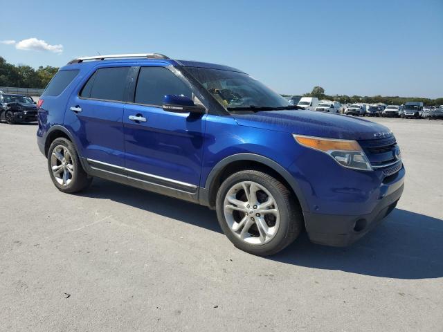 1FM5K8F81EGB15065 - 2014 FORD EXPLORER LIMITED أزرق صورة 4