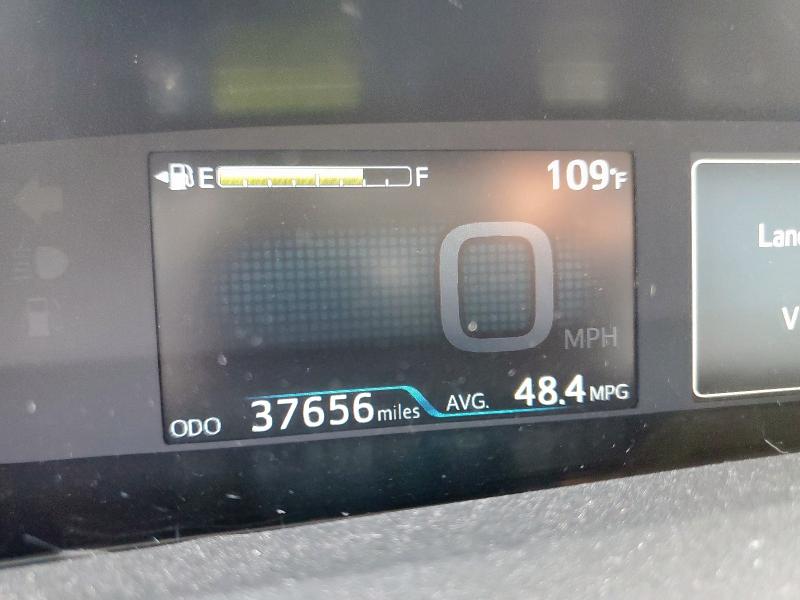 JTDKARFU9K3102502 - 2019 TOYOTA PRIUS 灰色 照片 9