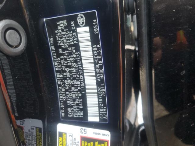 4T1DAACK1SU167475 - 2025 TOYOTA CAMRY XSE BLACK photo 13