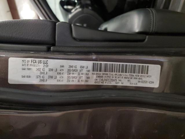 1C4RJFAG7LC293479 - 2020 JEEP GRAND CHER LAREDO GRAY photo 14