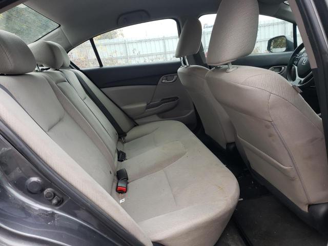2HGFB2F47DH031758 - 2013 HONDA CIVIC LX GRAY photo 10