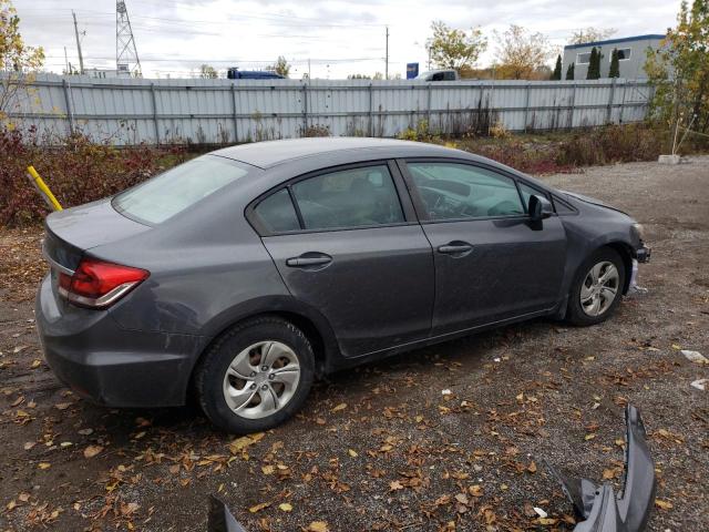2HGFB2F47DH031758 - 2013 HONDA CIVIC LX GRAY photo 3