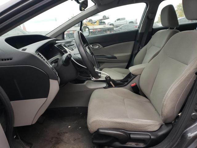2HGFB2F47DH031758 - 2013 HONDA CIVIC LX GRAY photo 7