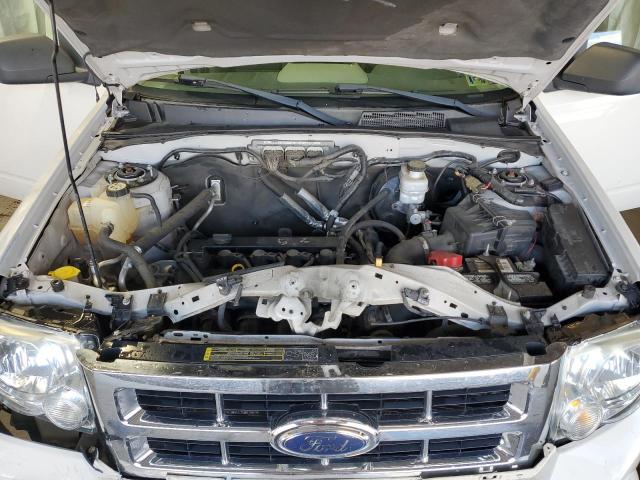 1FMCU93789KC66653 - 2009 FORD ESCAPE XLT WHITE photo 12